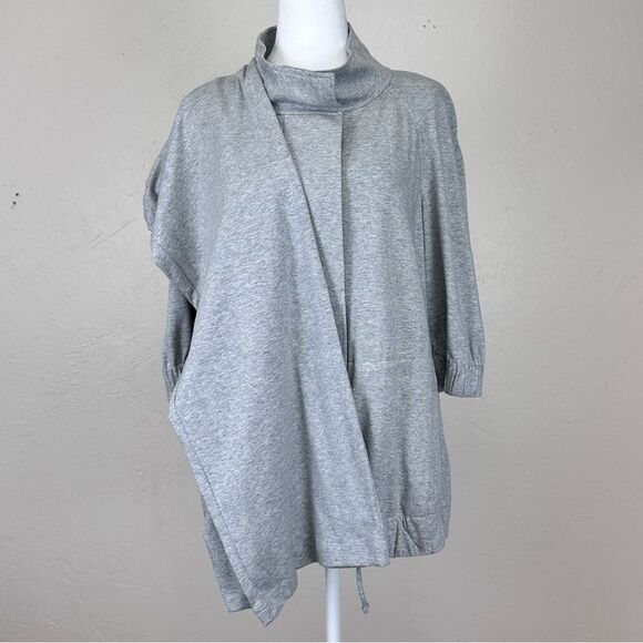 NWT St. John Sport Loungewear Jacket and Pant Set in Heather Gray Melange M